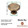 "Jezer" Brass Cabinet Knob